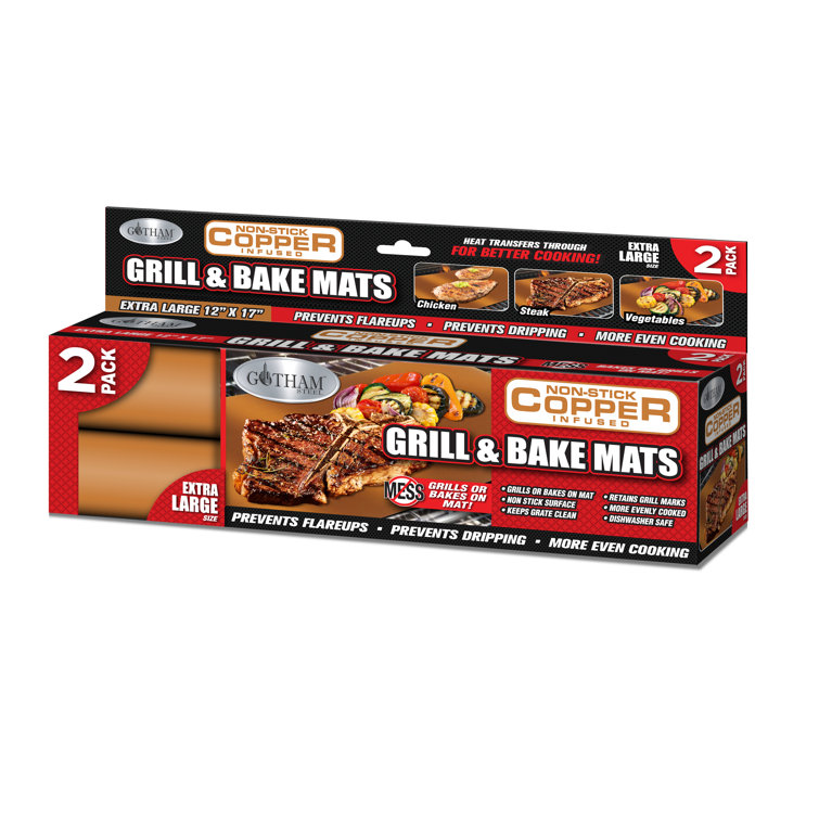 Gotham Steel Nonstick Copper Grill Mat & Reviews Wayfair.ca